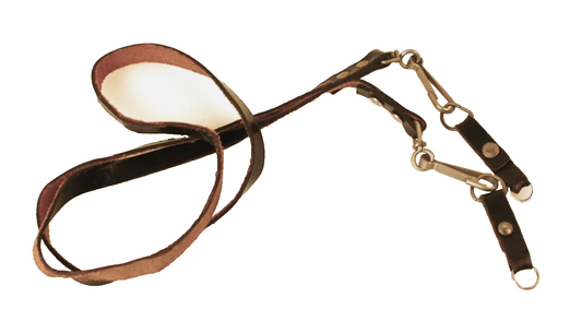 Black Leather Camera Strap with Strap Protector (1950s)