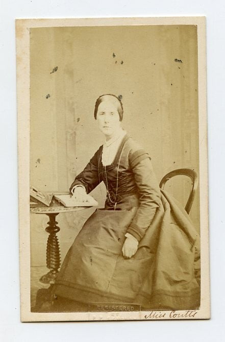The Baroness Burdett Coutts Carte De Visite CDV By Skeolan Harrogate