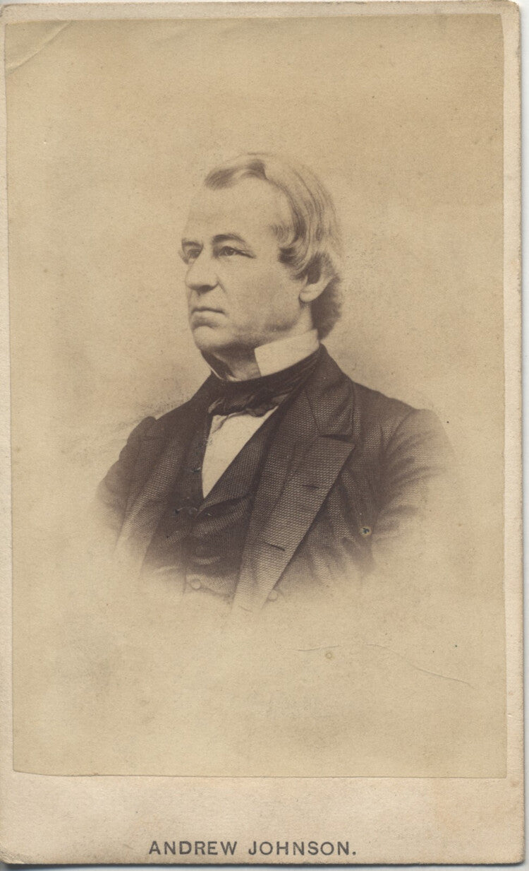 ORIGINAL CDV PORTRAIT OF PRESIDENT ANDREW JOHNSON