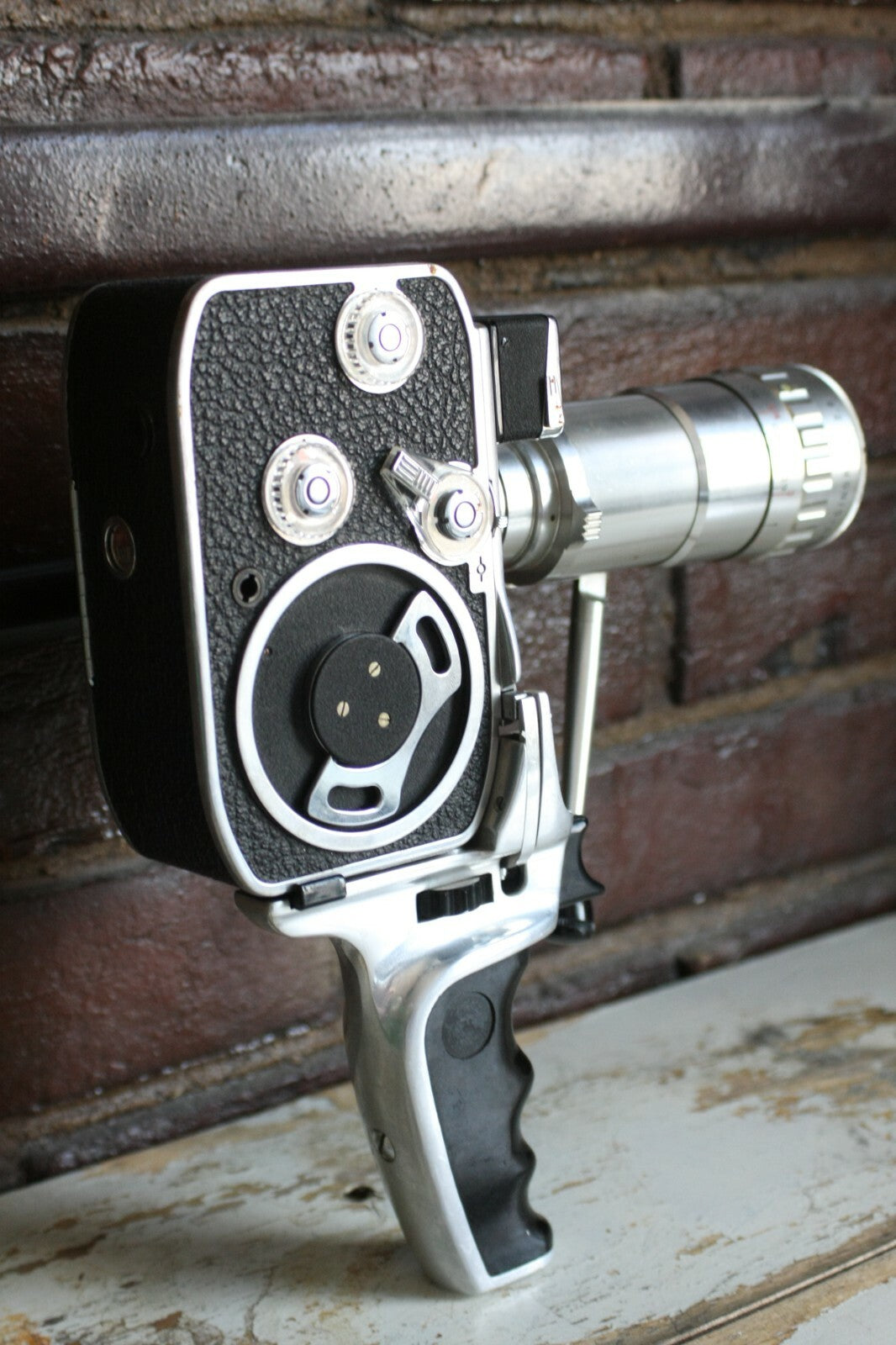 Paillard Bolex B-8L 8mm Movie Camera w/ Cine Lens & Pistol Grip