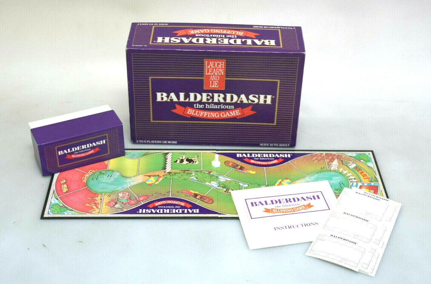 VINTAGE BOARD GAME BALDERDASH THE HILARIOUS BLUFFING GAME 1984