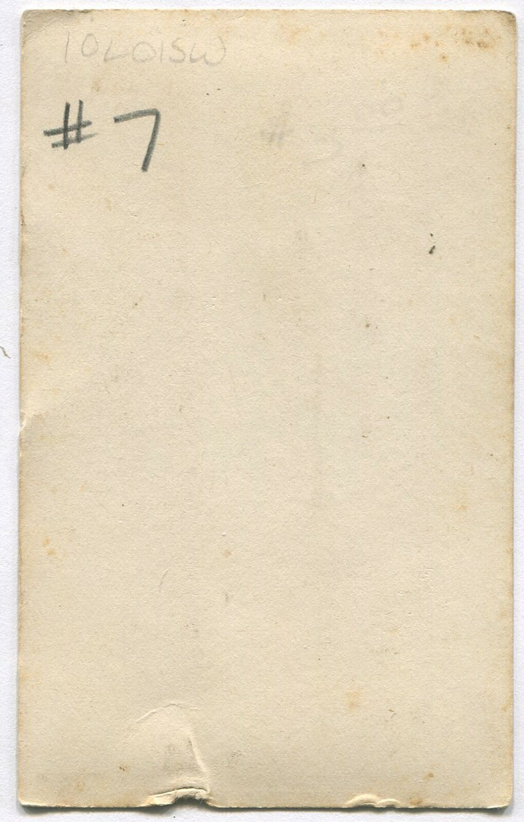 MAN WITH BIG EYES, DOWNWARD GAZE. CDV.