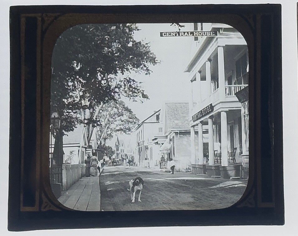 Vintage Lantern Slide Central House Cape Cod 1917 3.25x4 Inch Collectible