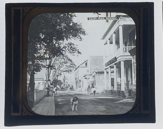 Vintage Lantern Slide Central House Cape Cod 1917 3.25x4 Inch Collectible