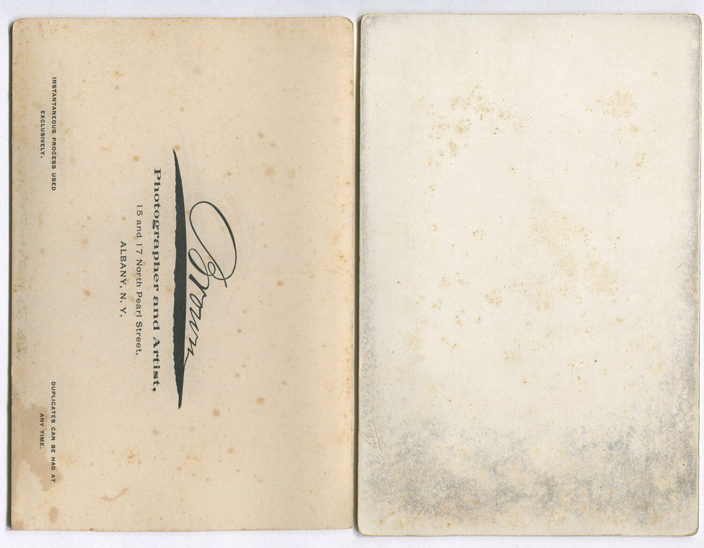 VARIETY OF PORTRAITS. 6 SET,WITH 4 CABINET CARDS. ALBANY, N.Y.