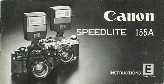 Original Manual for Canon Speedlite 155A Flash
