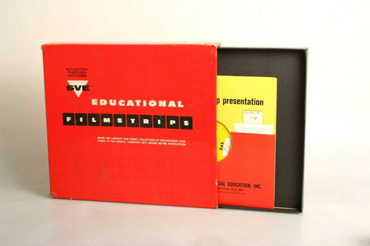 Vintage Holiday Filmstrips Set with Sound Records - Mrs. Hens Easter Surprise, Marys Easter Lambs, Paddy's Christmas