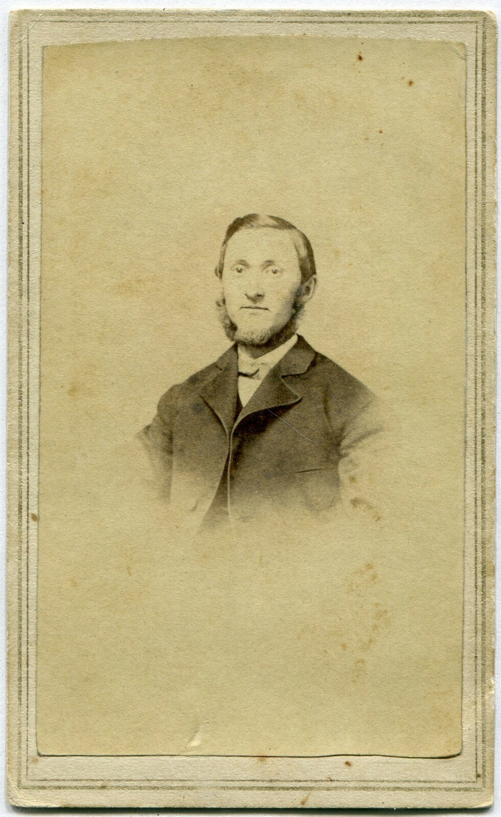 THIN LIPPED MAN W/CHIN BEARD. CDV.