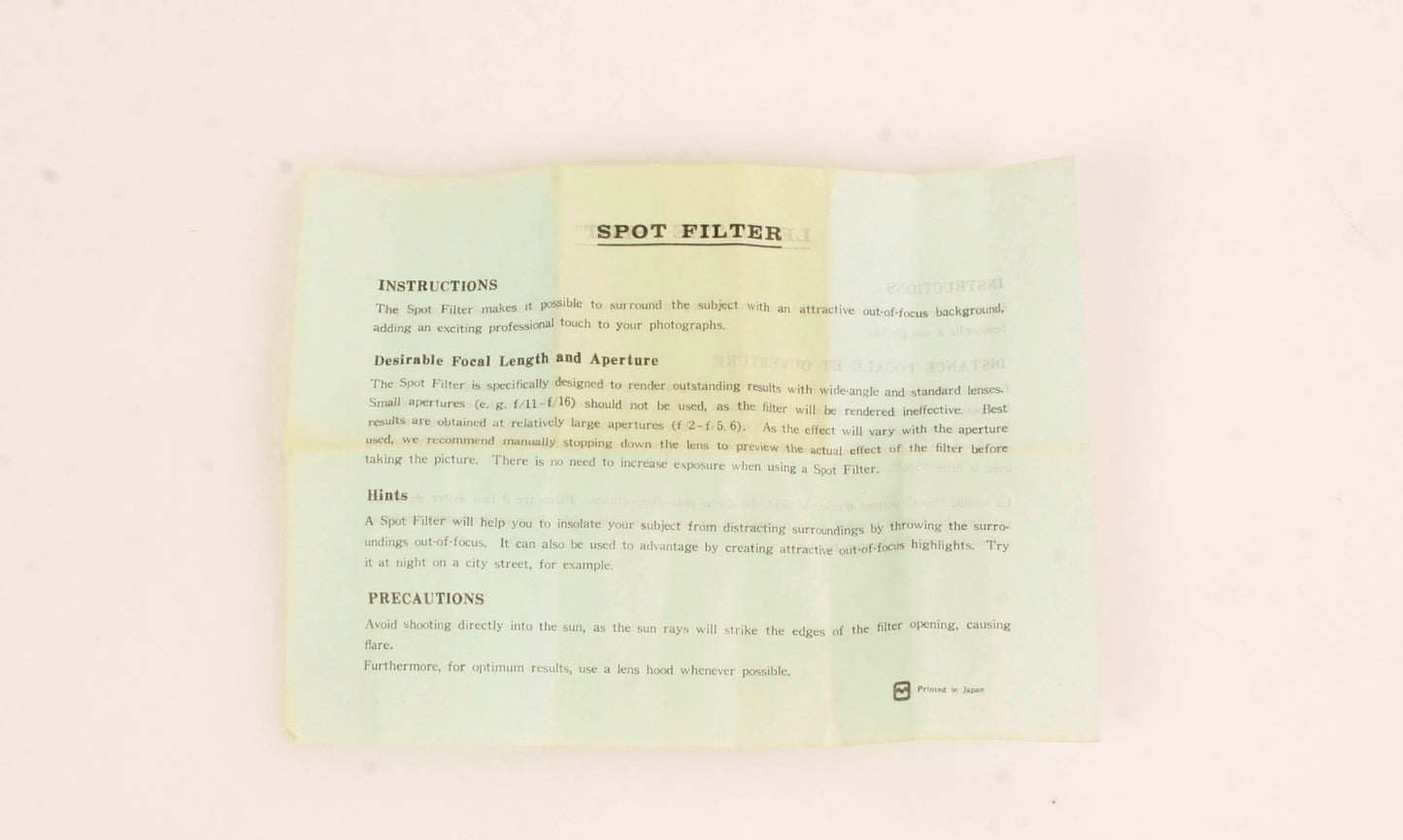 55mm Filter Special Effects Center Spot