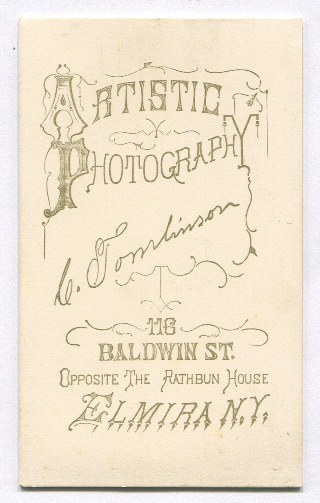 BIG EARED BOY, GRIM EXPRESSION. CDV ELMIRA, N.Y.