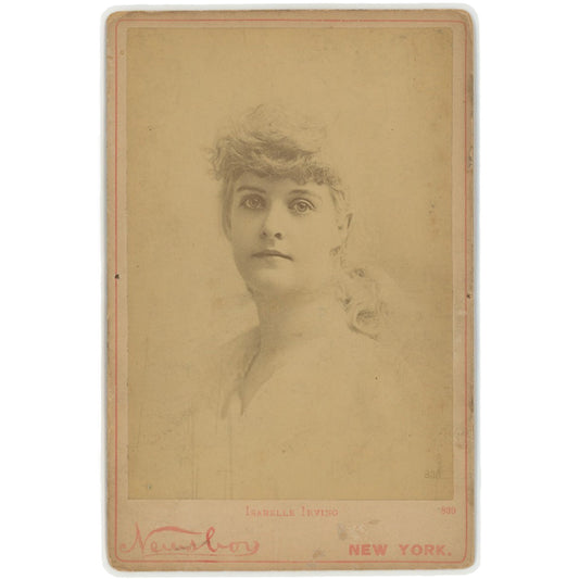 VINTAGE CABINET CARDS (4) - ACTRESS PAULA EDWARDS, ELEANOR MAYO, ISABELLE IRVING