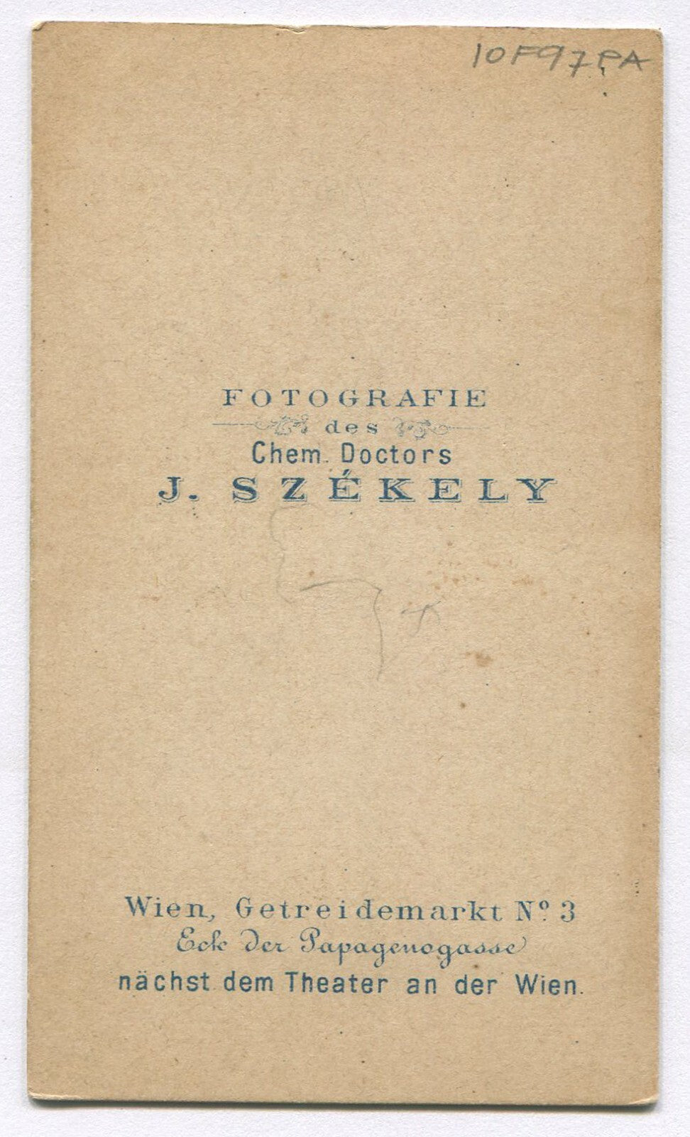 WOMAN W/DRUNK EXPRESSION AND HOLDING ON TO CHAIR. CDV. WIEN, AUSTRIA.