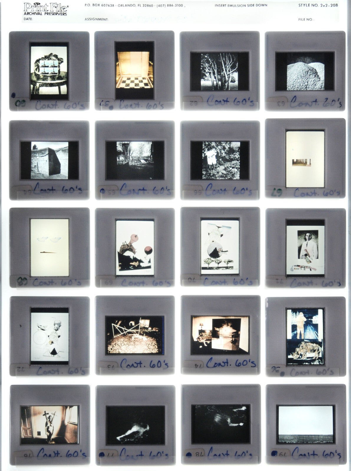Fine Art Photography 1980s 35mm Slide Lot of 84