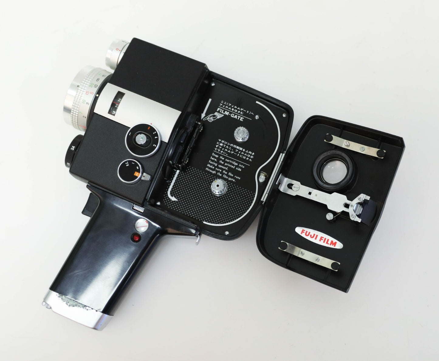 Fujica Single-8 Z2 8mm Film Camera w/ 2 Packs Film, Manual, Filters, Case, Pouch
