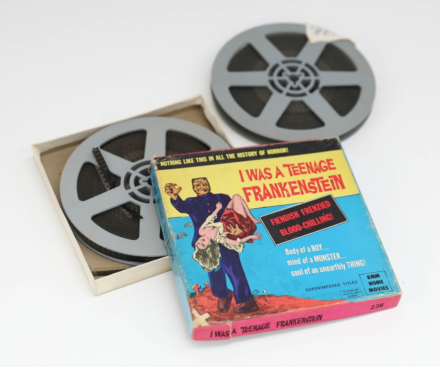 I Was A Teenage Frankenstein 8mm 200ft Movie & Bridge Rejects 200ft Reel Set