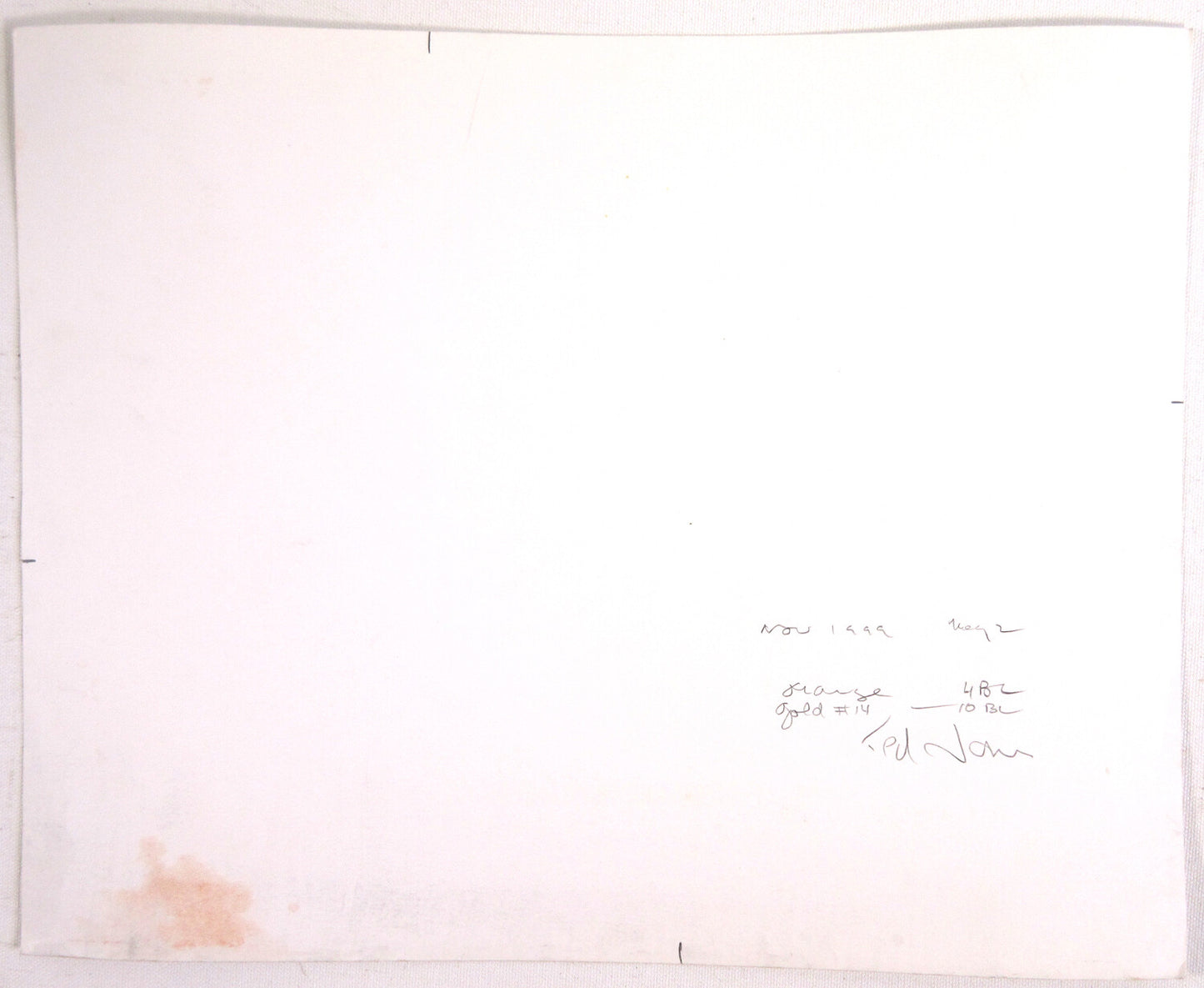 WOMAN IN REPOSE, BY TED JONES. GUM BICHROMATE 11X14 UNMOUNTED,WATERCOLOR PAPER.