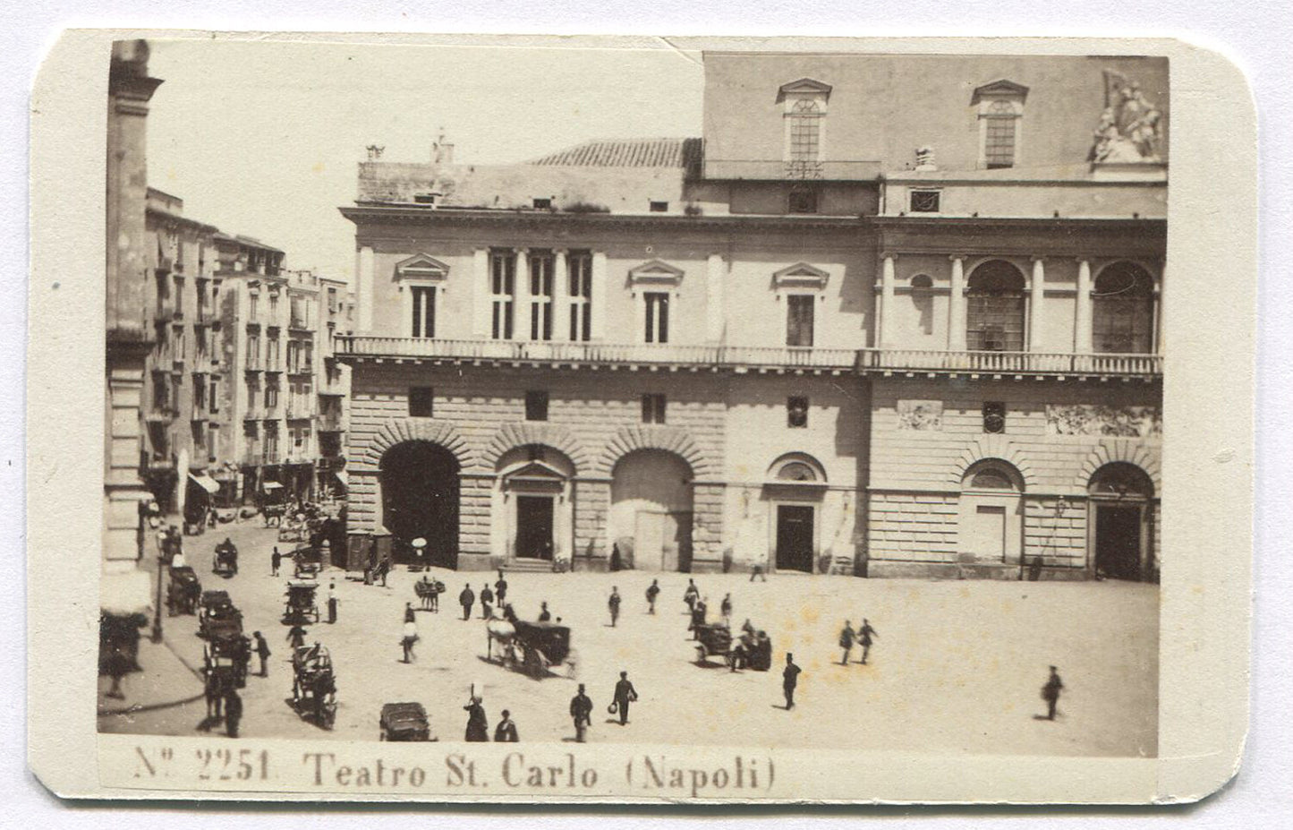 THEATRE ST CARLO, NAPOLI, ITALY. EXTERIOR. CDV.