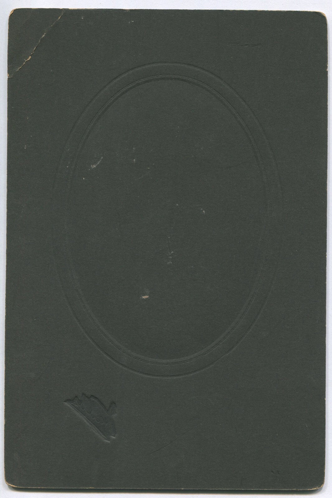 Vintage Black and White oval portrait photograph of a couple on 9x6 card, 5x3.5 image, cameo wall art