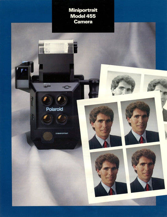 Vintage Poster Polaroid Miniportrait Model 455 Camera