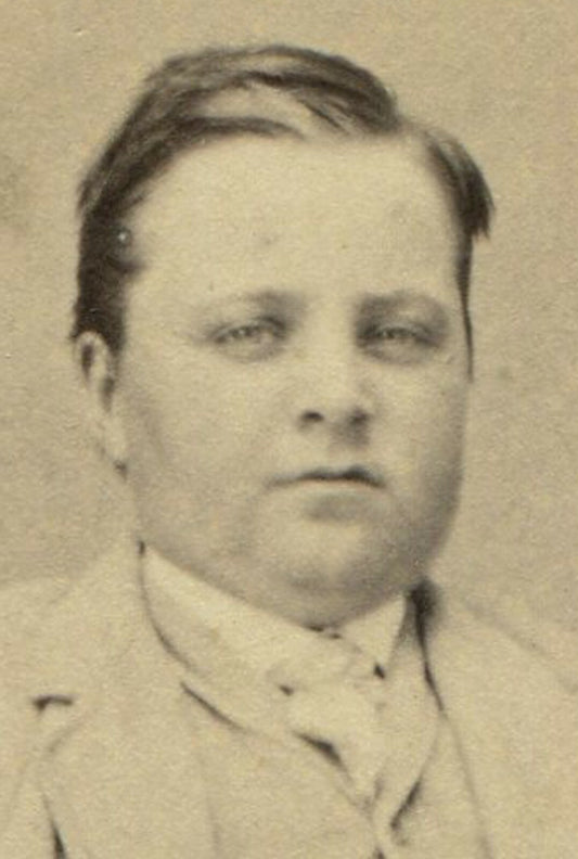 CHUBBY BOY, SEATED POSE. CDV. HOOSICK FALLS, N.Y.