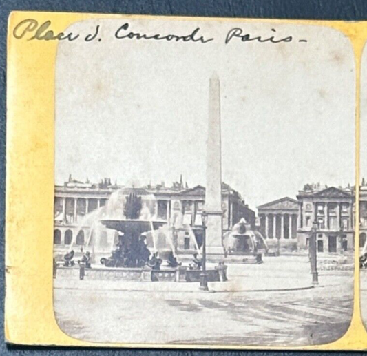 Vintage Stereoview Card: ���Concorde Plaza Paris ��� 3.5x7in
