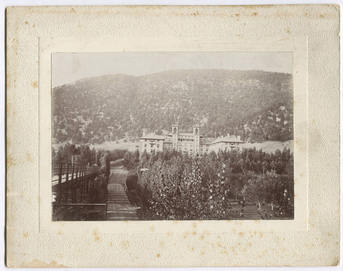 ARCHITECTURE, LARGE INSTITUTIONAL BUILDING, CANTON, OHIO. 4.5X6.5 B&W 1890-1930
