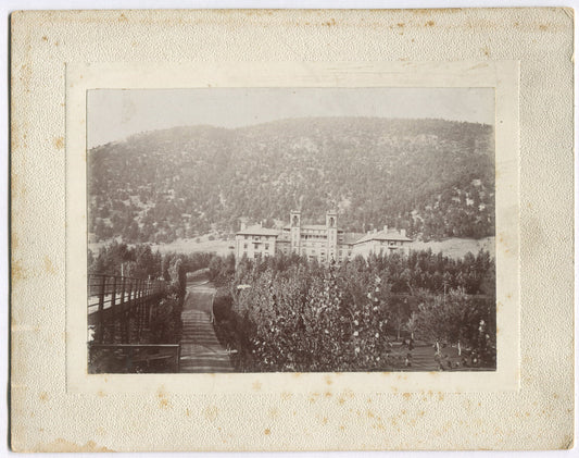 ARCHITECTURE, LARGE INSTITUTIONAL BUILDING, CANTON, OHIO. 4.5X6.5 B&W 1890-1930