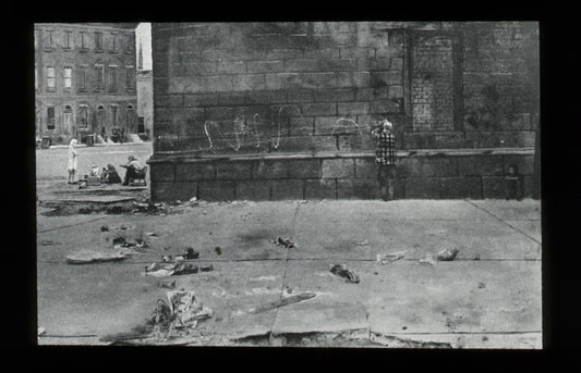 Vintage Lantern Slide: "The Wall" American Photographer Walter Stuempfig 1946