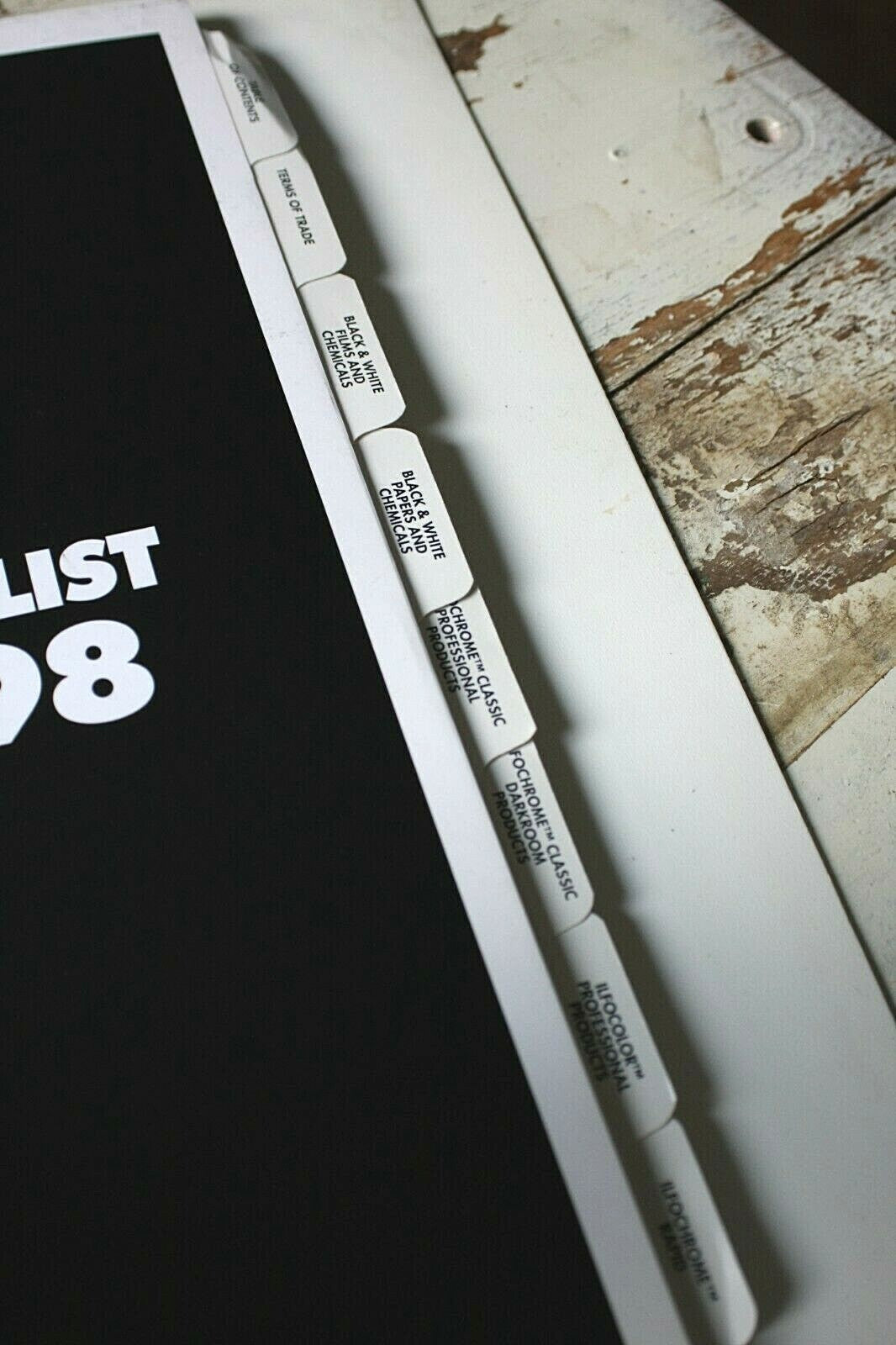 Ilford Photo Product Catalog 1998