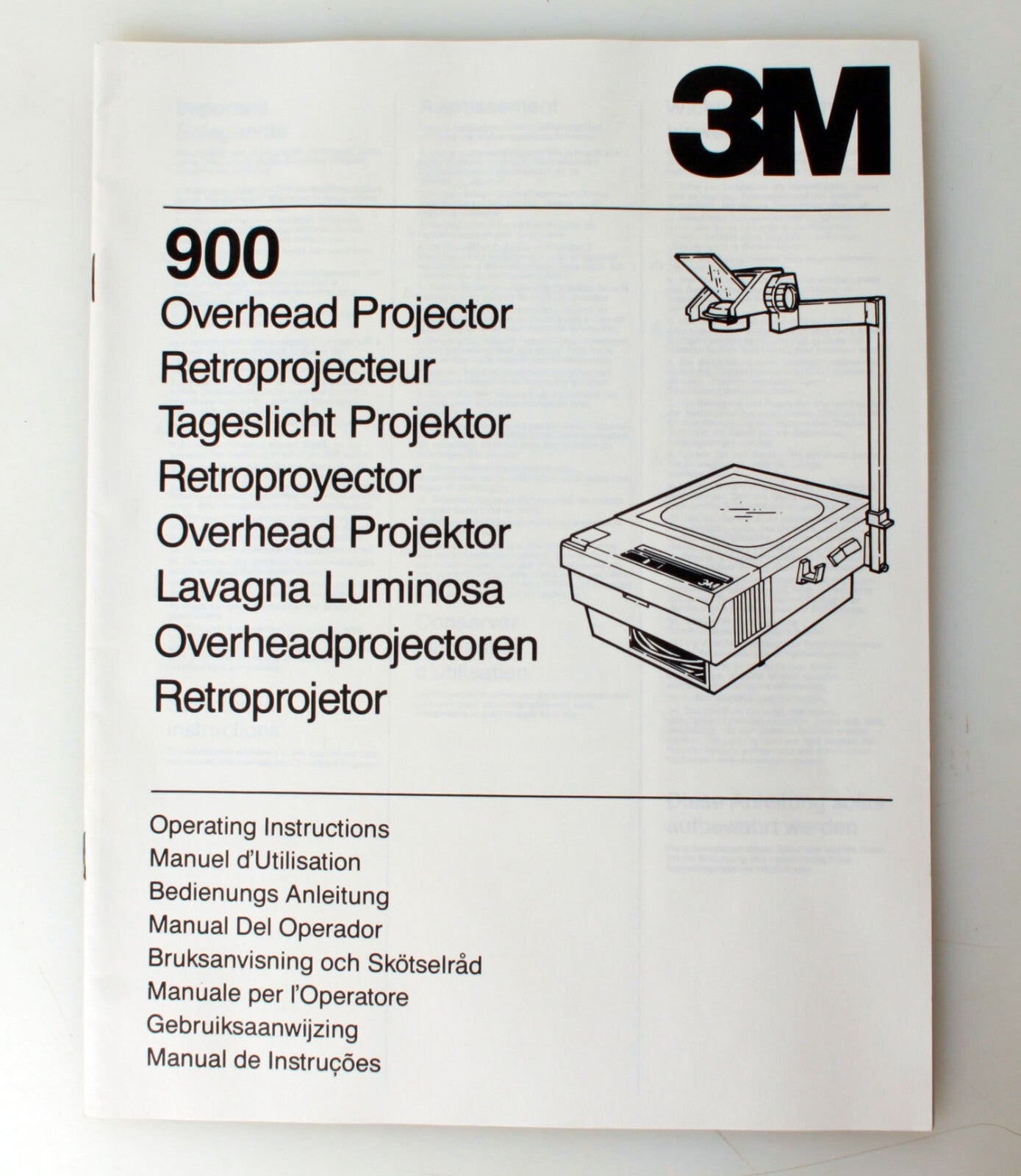 900 Overhead Projector Instructions