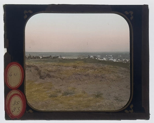 VINTAGE LANTERN SLIDE ���Cattle Herders Myanmar��� 3.25X4IN