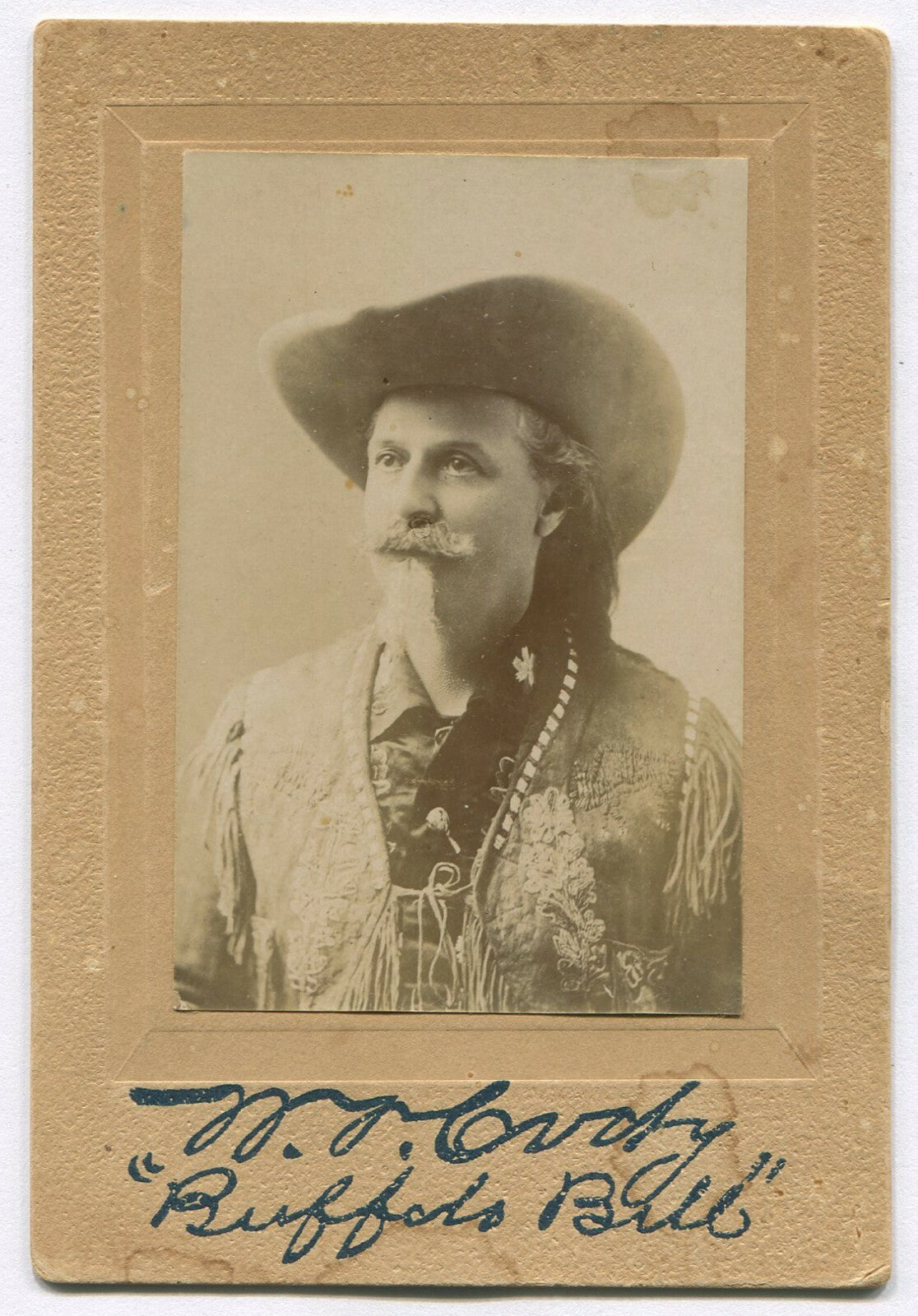 BUFFALO BILL, WILLIAM F. CODY. CABINET CARD