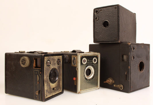 Box Camera Collection LOT OF 4 SOLD AS IS