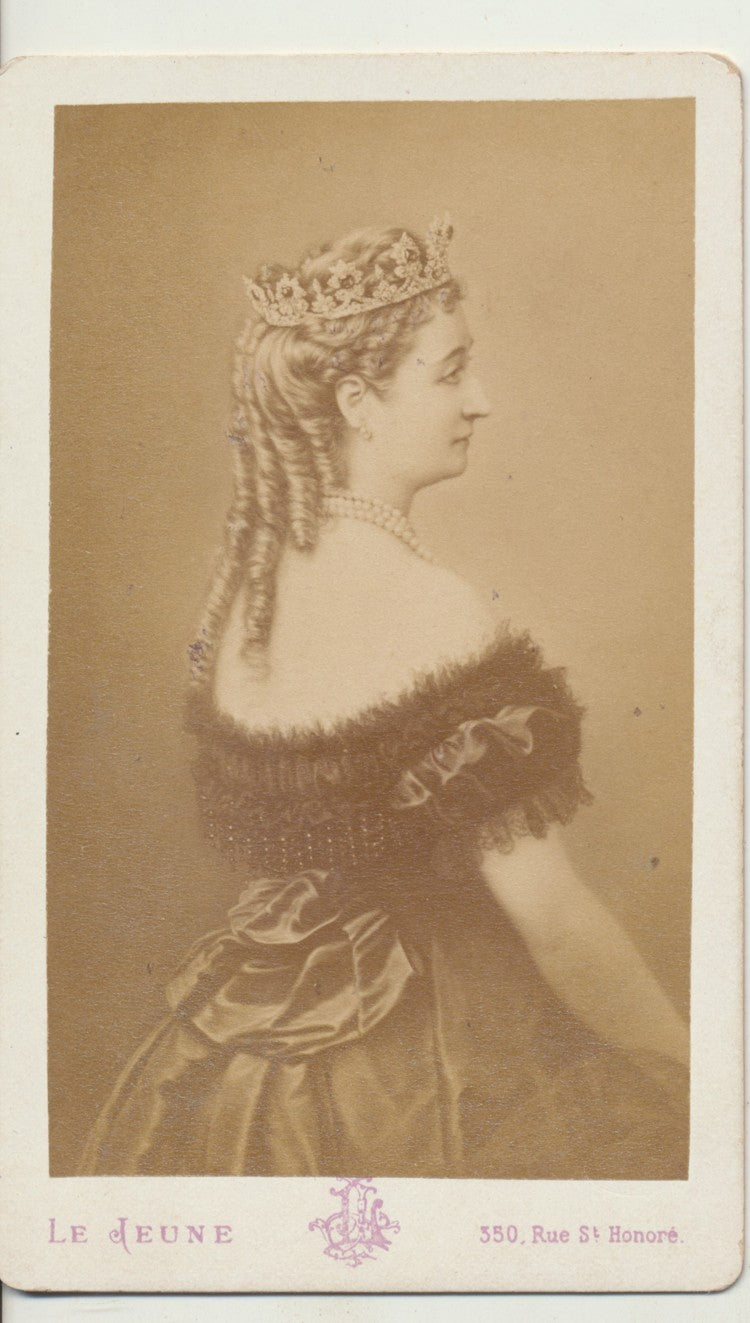 Empress Eugenie of France (1826-1920) the consort of the Emperor CDV