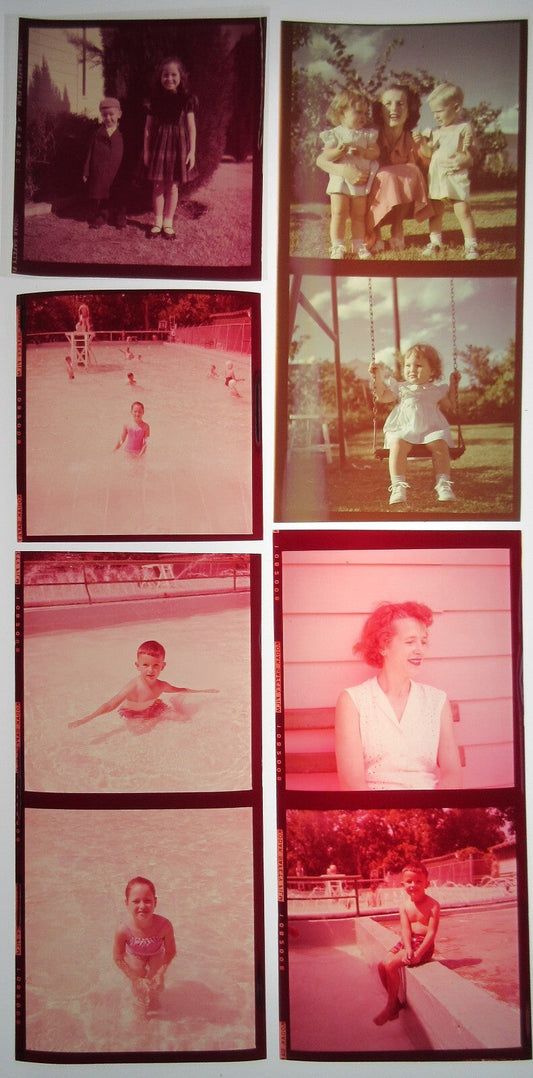 Vintage 1950s Kodachrome Transparency - 20 Negatives & Transparencies, Medium Format 2.25x2.25