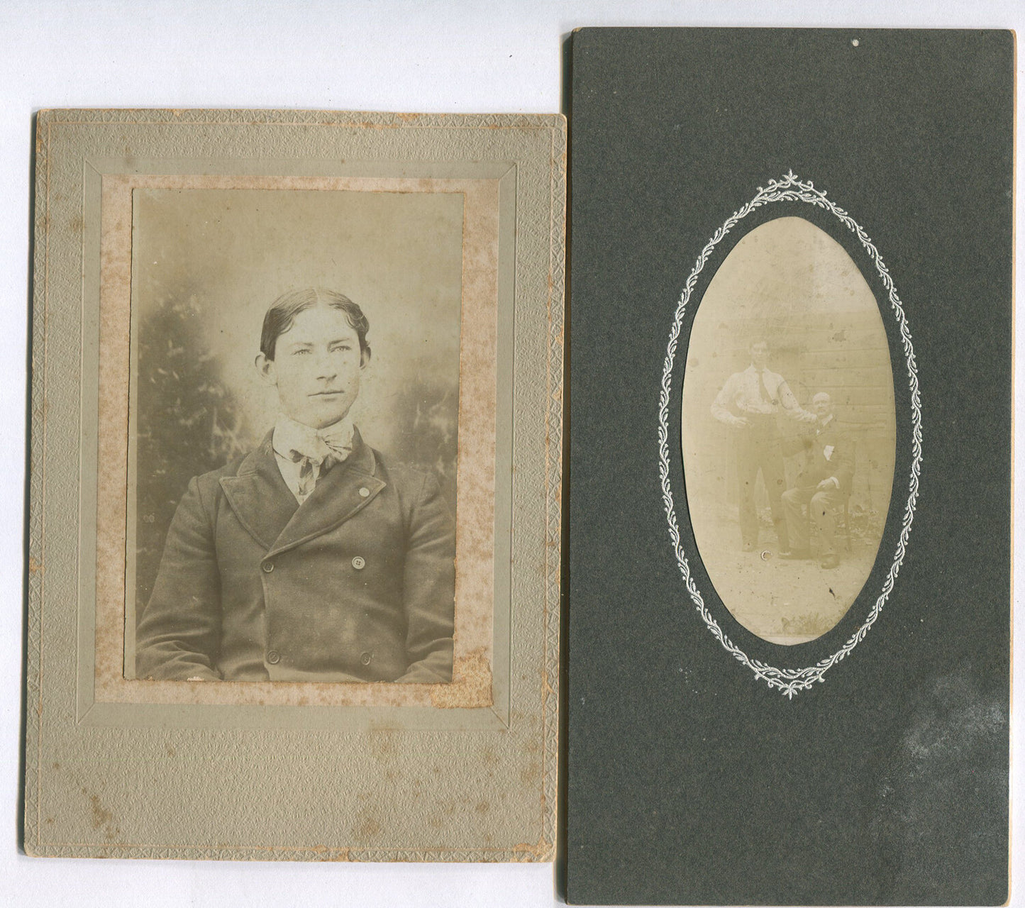 Vintage Portraits 6-Pack: 4 Cabinet Cards from Albany NY, Original Photos,