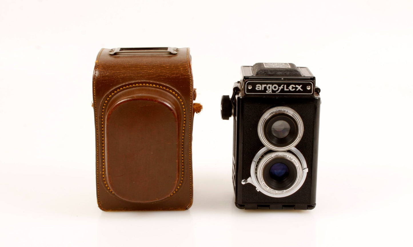 Art Deco Twin Lens 120mm Camera with Case PROP/DISPLAY ONLY