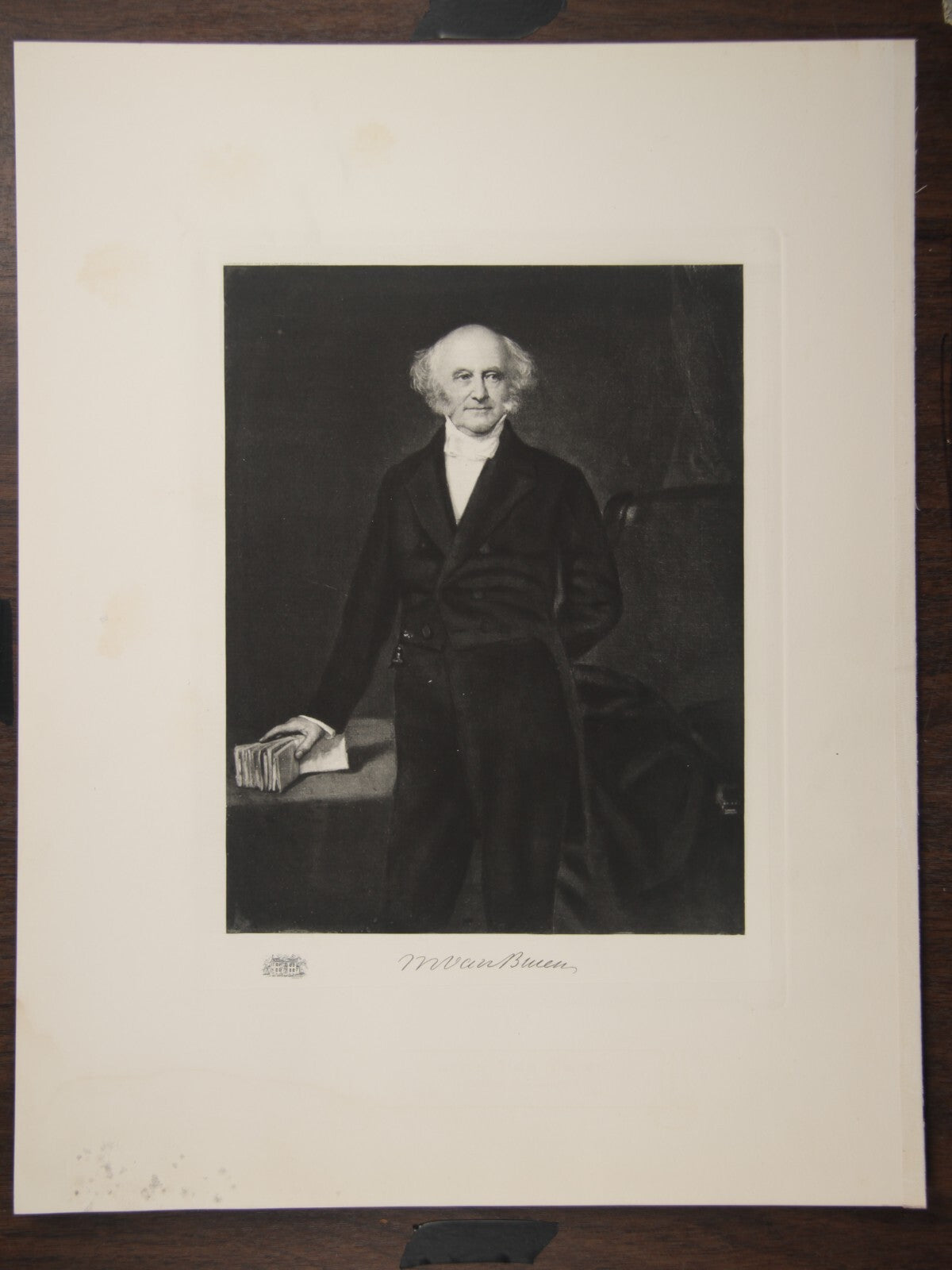 VINTAGE PHOTOGRAVURE OF PRESIDENT MARTIN VAN BUREN WHITEHOUSE GALLERY
