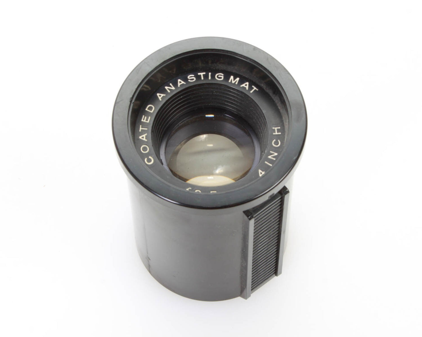 4 INCH COATED ANASTIGMAT F/3.5 PROJECTOR LENS, USED
