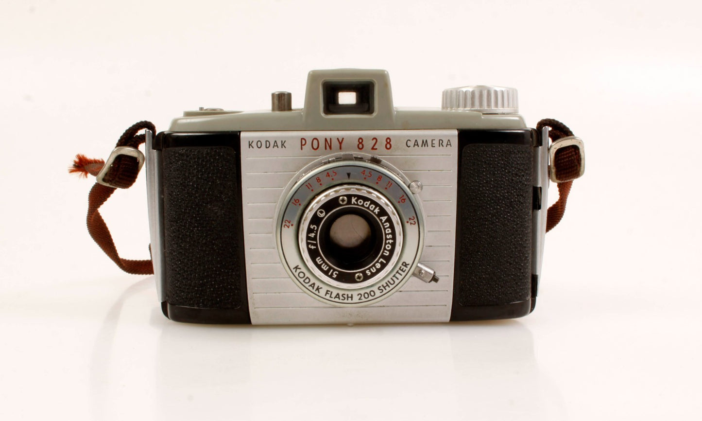 Vintage Kodak Pony 828 Camera with Film and Case WORKS