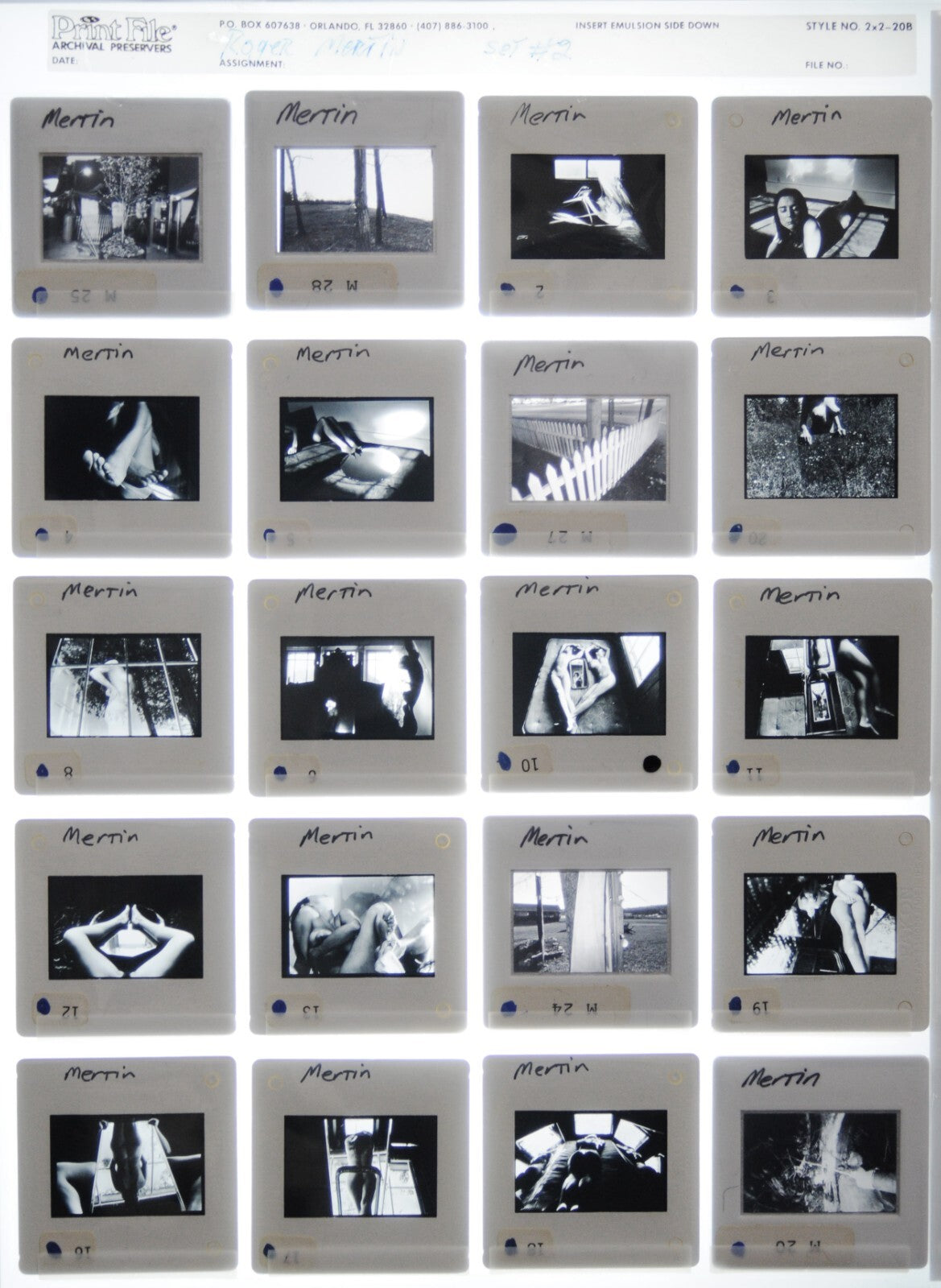 Rodger Mertin Fine Art Photography 35mm Slide Film - Lot of 88