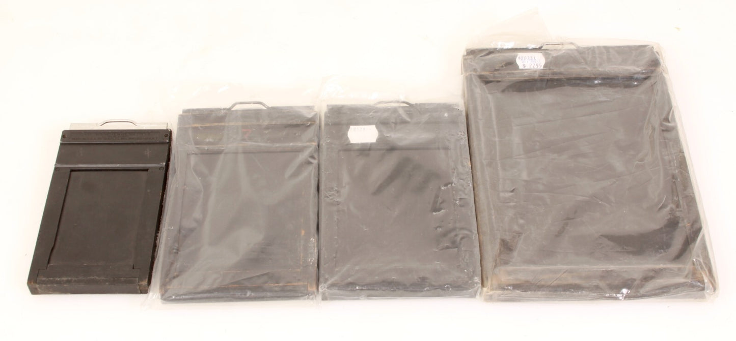 Vintage Retro Various Sized Film Holders - Lot of 4