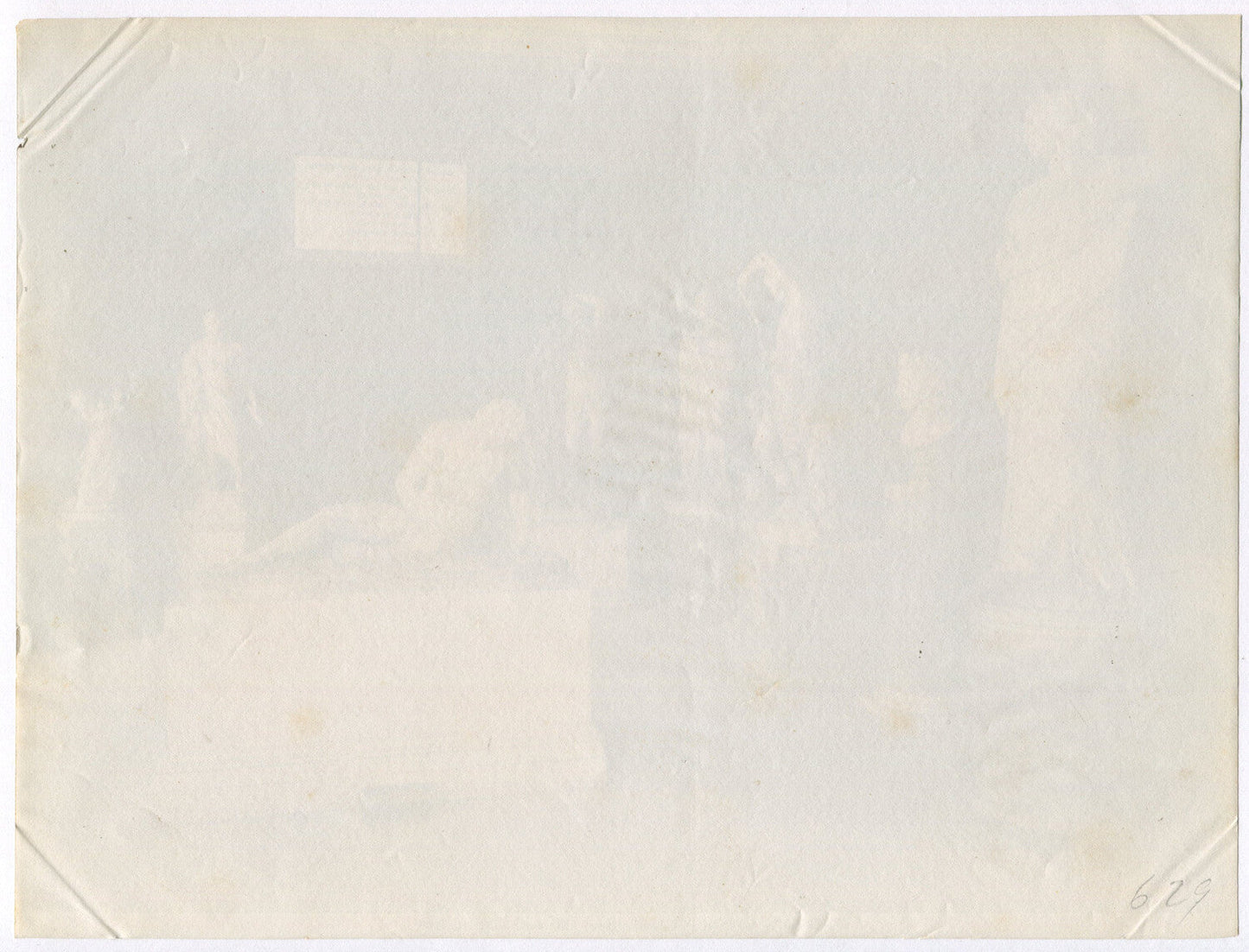 ROMAN/GREEK SCULPTURE. ROME, ITALY. UNMOUNTED ALBUMEN.