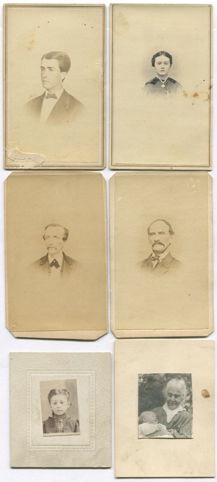 PHOTO COLLECTION W/4 CDV. PA AND OHIO.