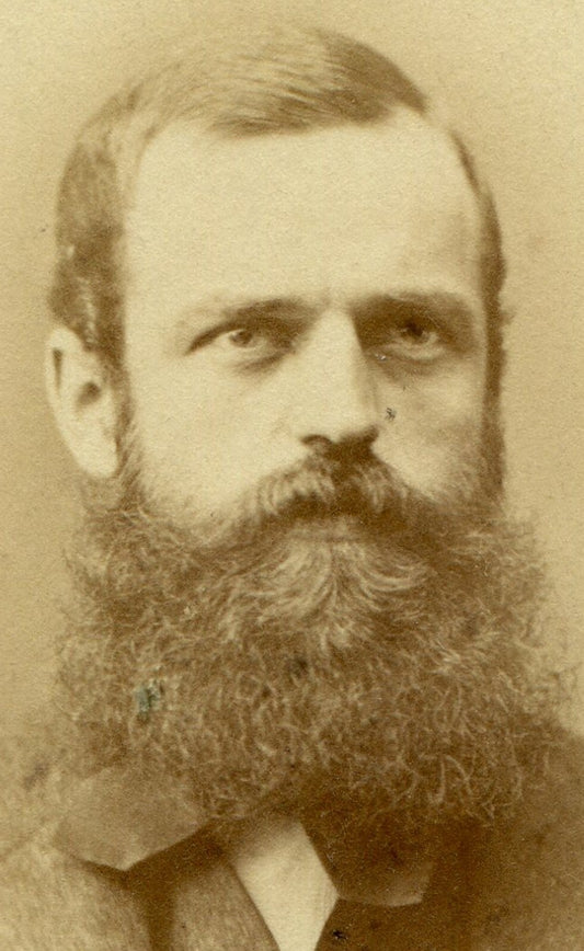 MAN W/BIG IMPRESSIVE BEARD. CDV. WIEN, AUSTRIA.