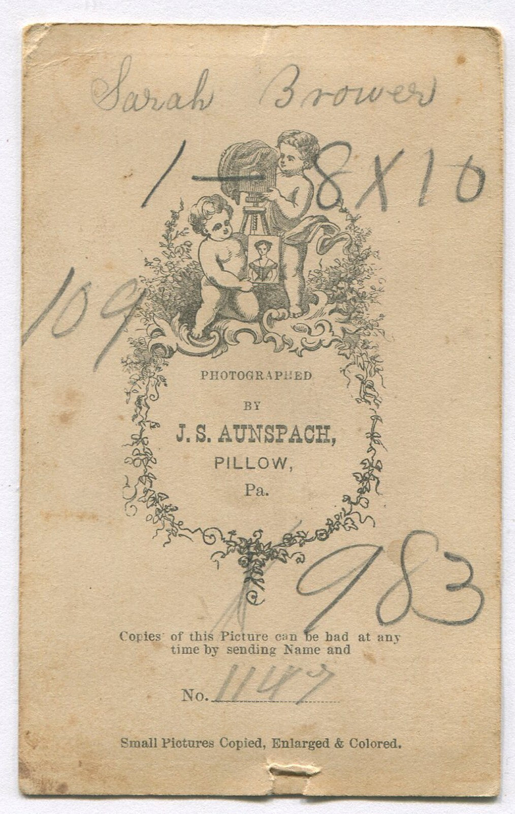 WOMAN, PLEATED DRESS SEATED AT TABLE W/BOOK. TINTED CDV. PILLOW, PA.