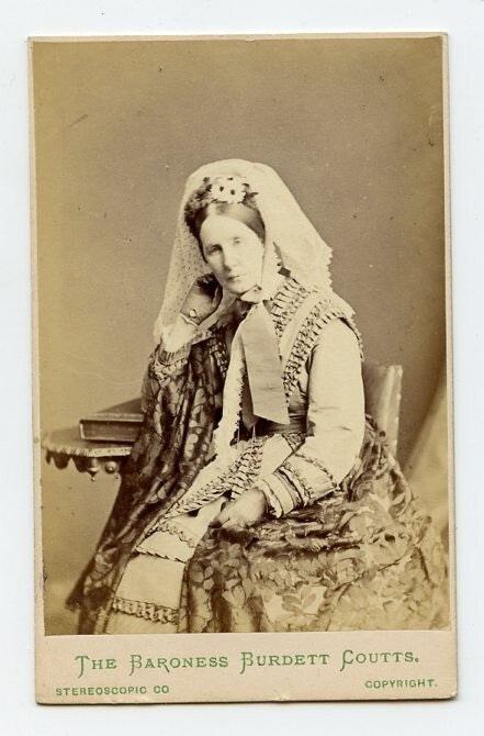 The Baroness Burdett Coutts Carte De Visite By London Stereoscopic Co
