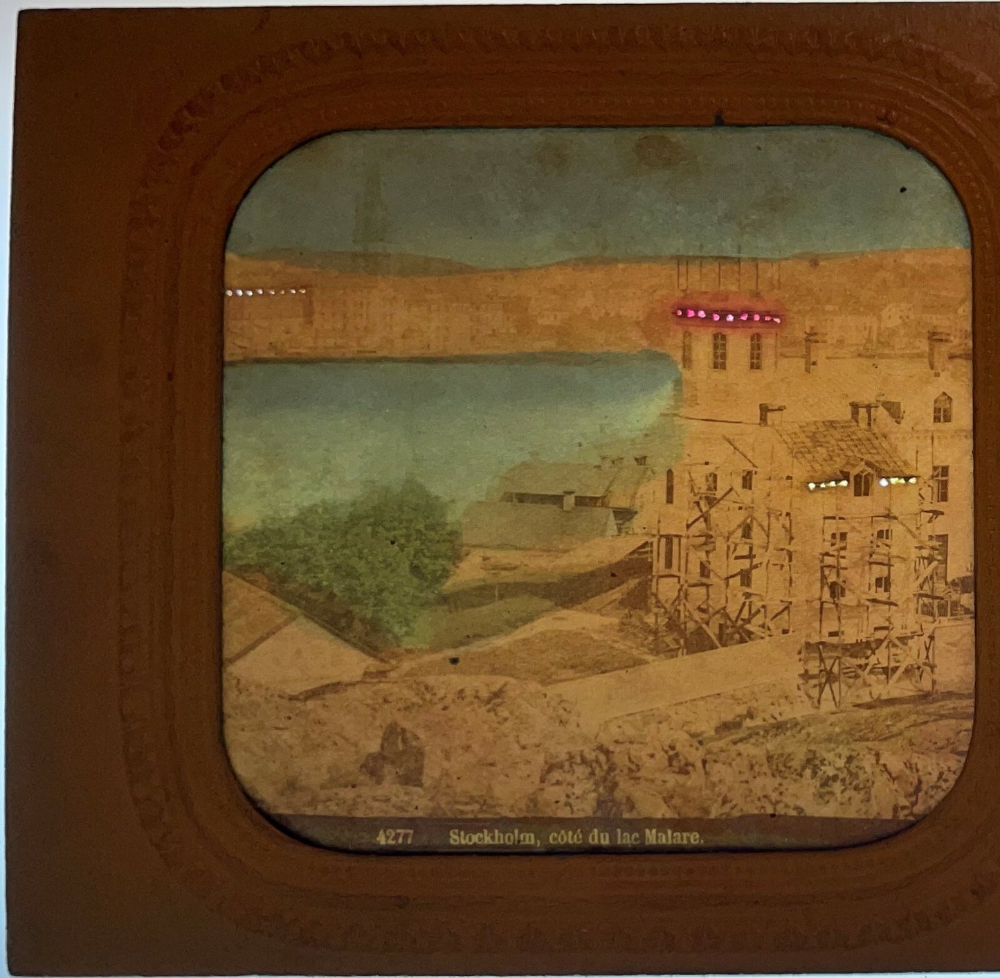 TISSUE STEREOVIEW OF MARLAR LAKE & SURROUNDING BUILDING - STOCKHOLM, SWEDEN
