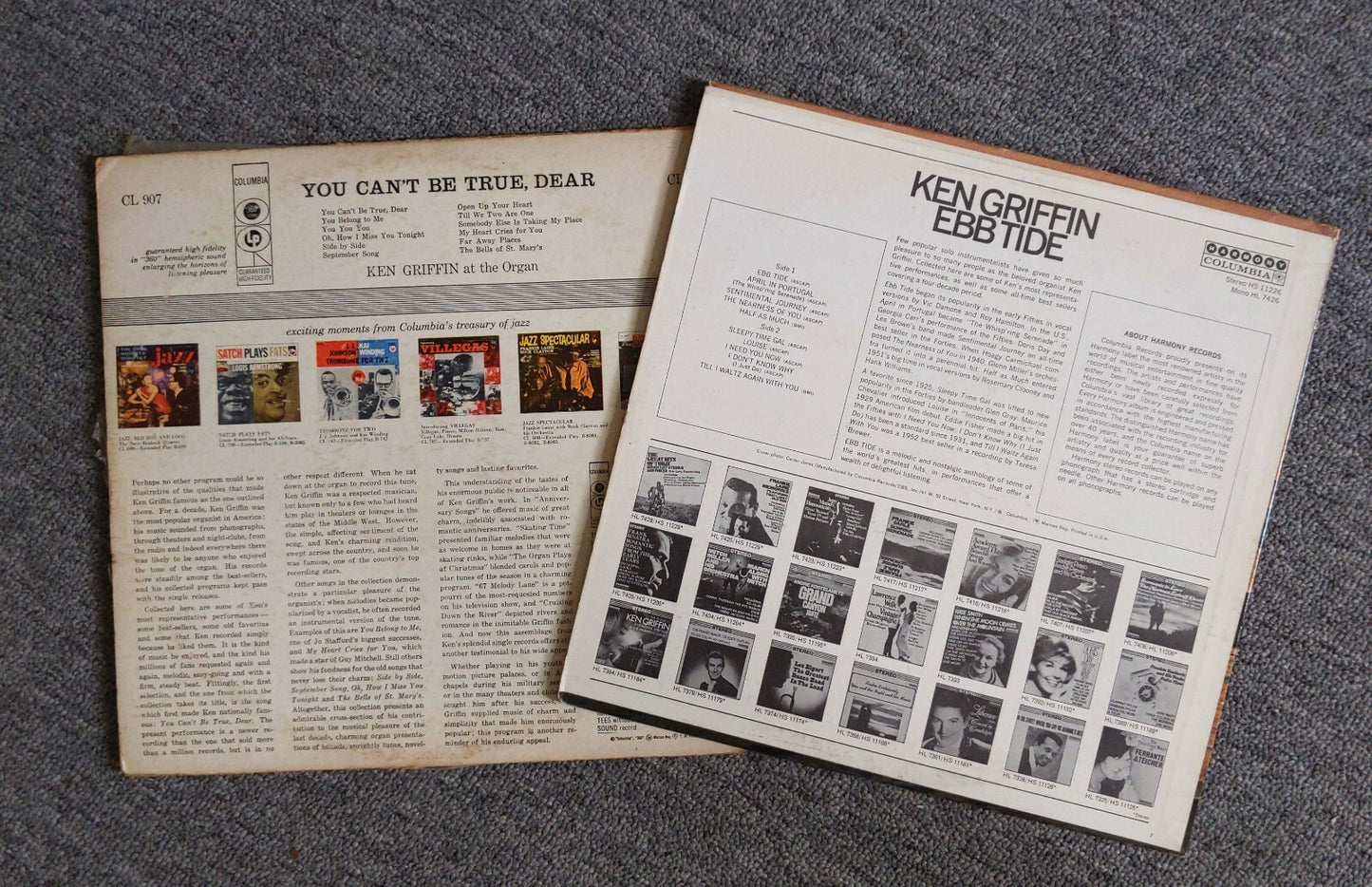 2 SINGLE ALBUMS KEN GRIFFIN