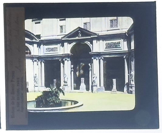 VINTAGE LANTERN SLIDE "Terre Sainte" 3.25X4IN